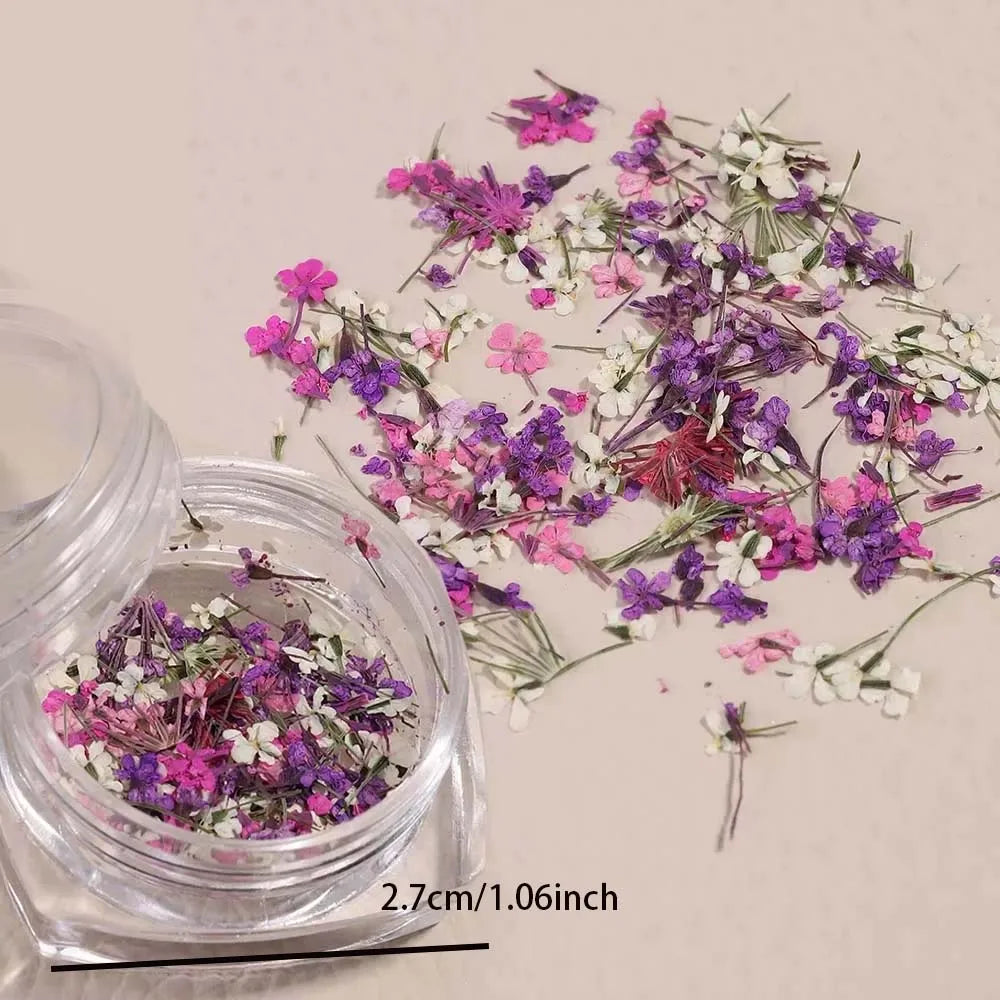 Spring Floral Leaf Nail Charm Box