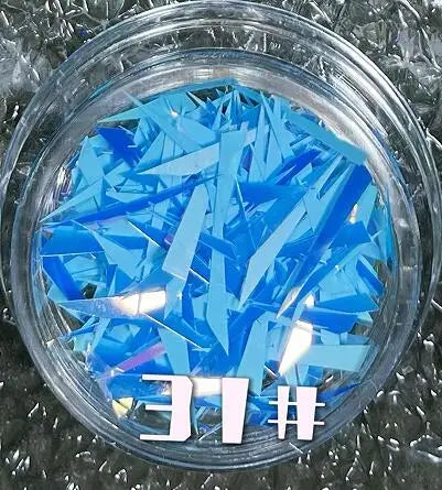 1Box Irregular Aurora Mirror Broken Glass Paper Nail Foil Decals Japanese Laser Patch DIY Rainbow Transfer Piece Manicure Decor#