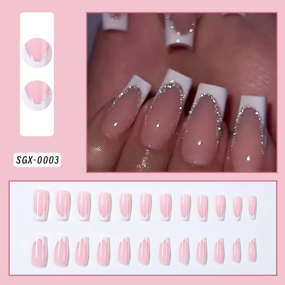 French Ballet Long Press-On Nails