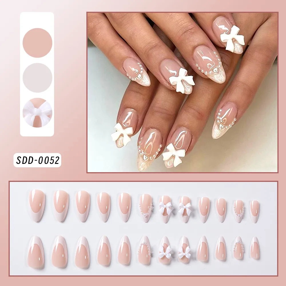 Moon Star Glitter Press-On Nails