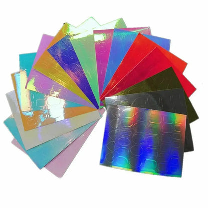 Aurora Glass Ice Cube Nail Foil Stickers 11pc