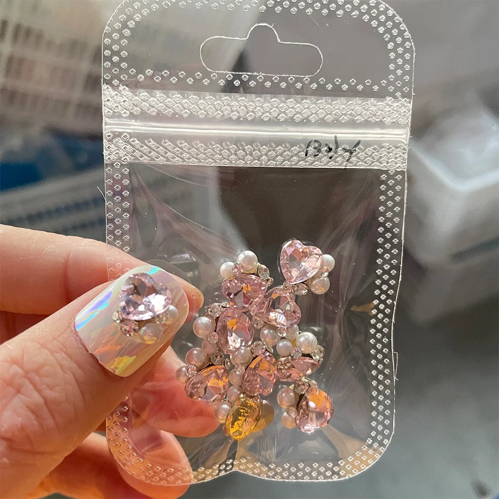 Crystal Alloy French Court Nail Charms
