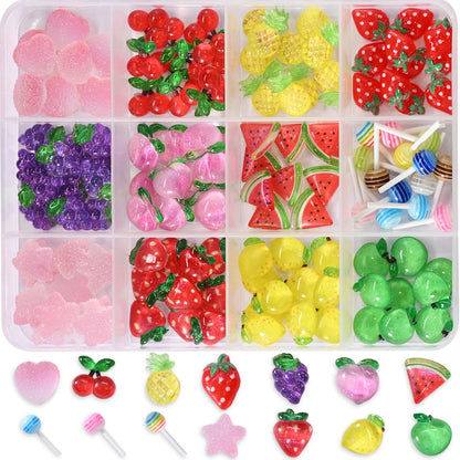 Fruit & Flower Summer Nail Charms Box