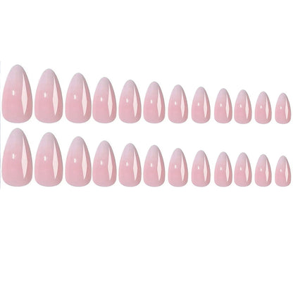 Pink Bow Almond Press-On Nails