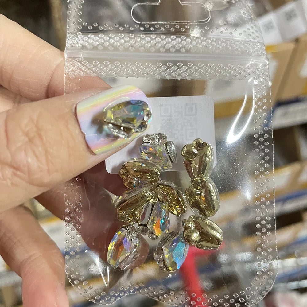 Crystal Alloy French Court Nail Charms