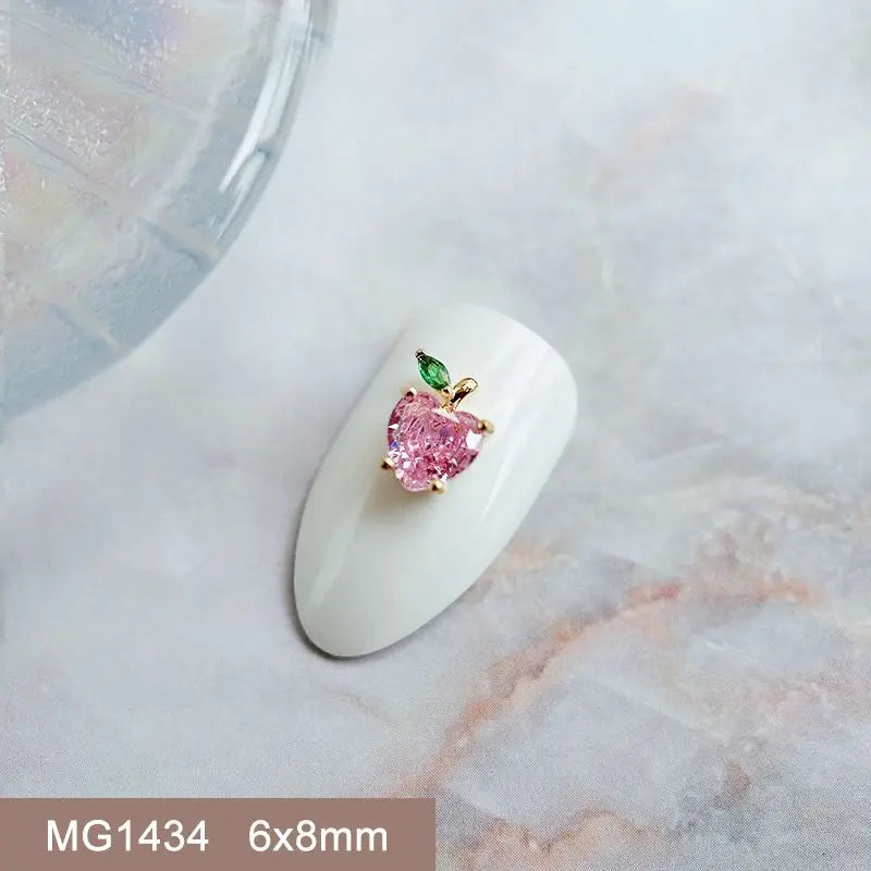 Summer Fruit Zircon Nail Charms 10pc