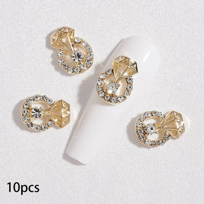 Zircon Pearl Luxury Nail Charms