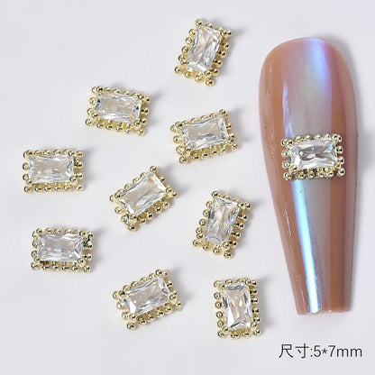 Zircon Pearl Luxury Nail Charms