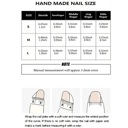 Black Bowknot Short Press-On Nails