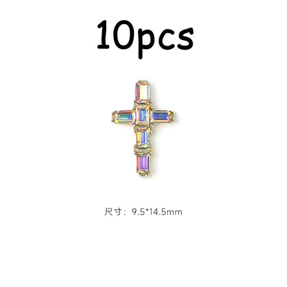 30/20/10PC Pink Ribbon Resin Bow Parts Nail Charms Mix-Style Bow Rhinestone Jewelry 8-12mm Y2K Accessory for DIY Manicure Decora