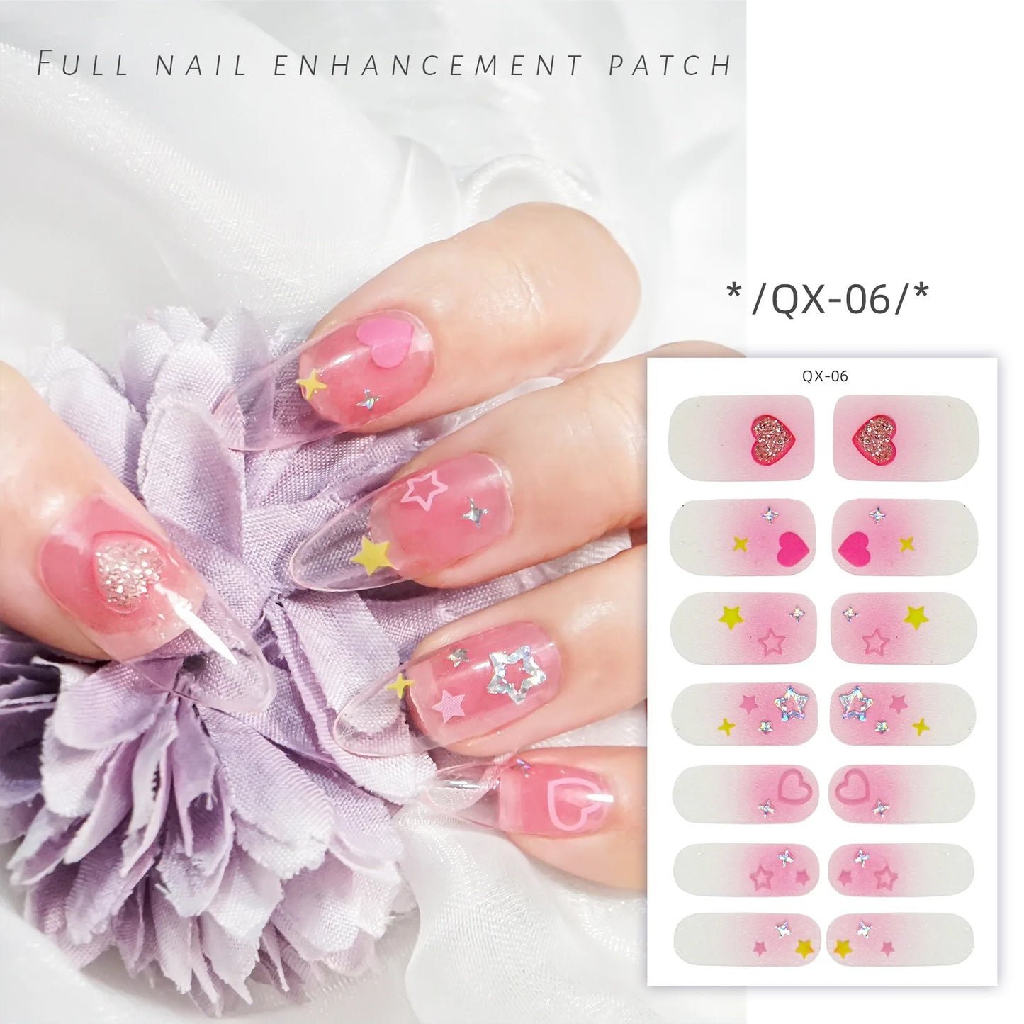 59 Style of Nail Stickers 1Sheet Rhinestones Fashion Nail Wraps Self Adhesive Manicure Decoracion DIY Full Cover Nail Sticker#5-