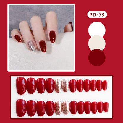 Ocean Star Moon Blue Press-On Nails