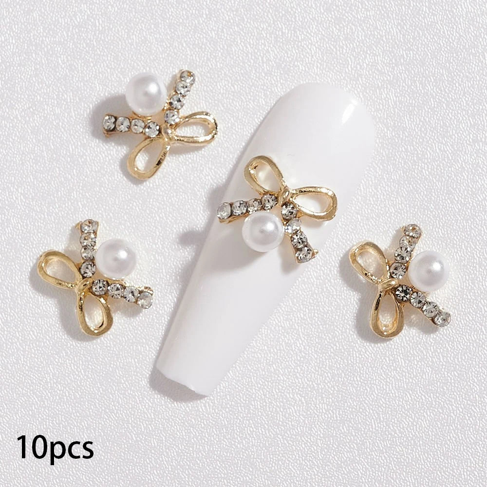 Zircon Pearl Luxury Nail Charms