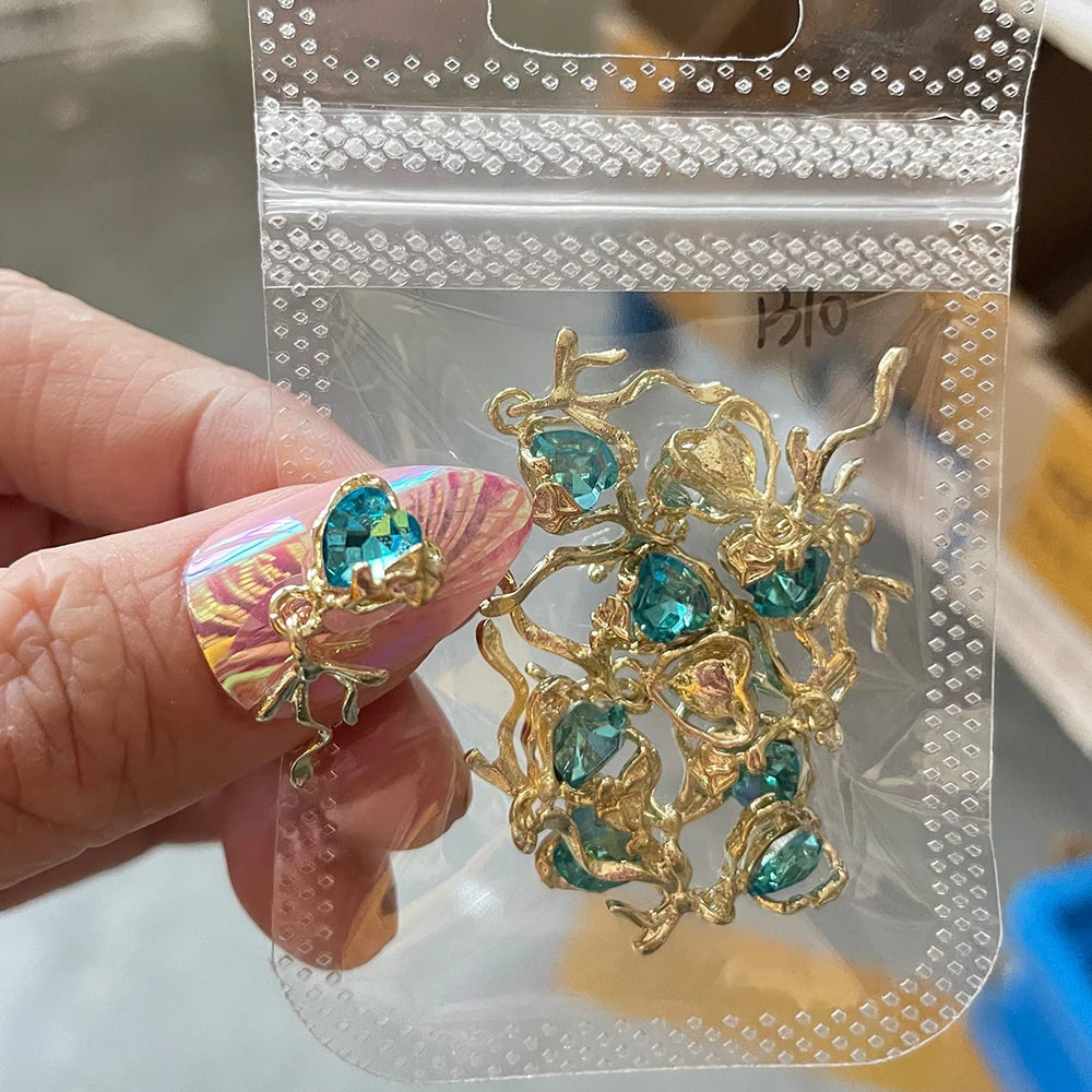 Crystal Alloy French Court Nail Charms