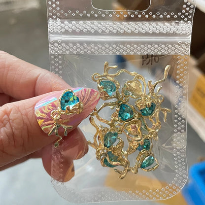 Crystal Alloy French Court Nail Charms