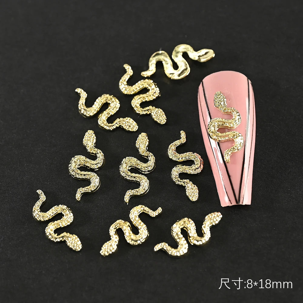 Crystal Alloy French Court Nail Charms