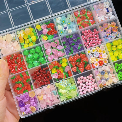 Fruit & Flower Summer Nail Charms Box