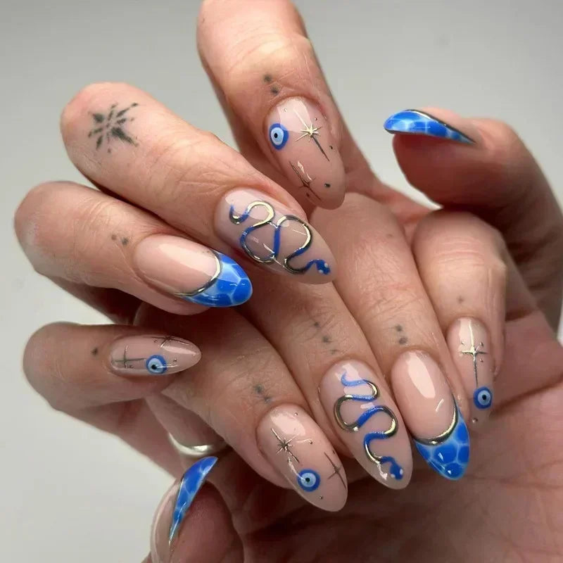 Pink Butterfly Ballet Press-On Nails