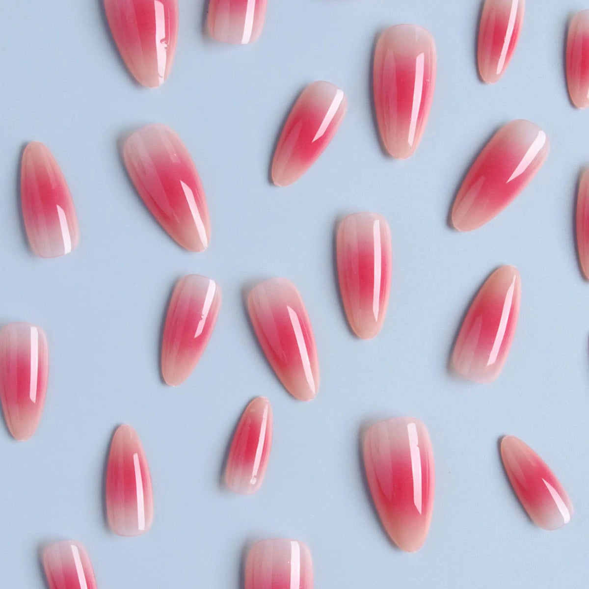 Pink Bow Almond Press-On Nails