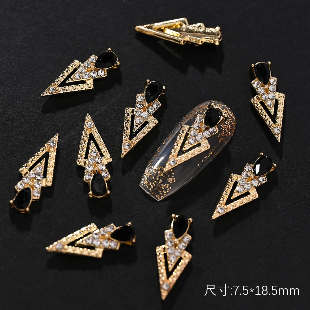 Crystal Alloy French Court Nail Charms
