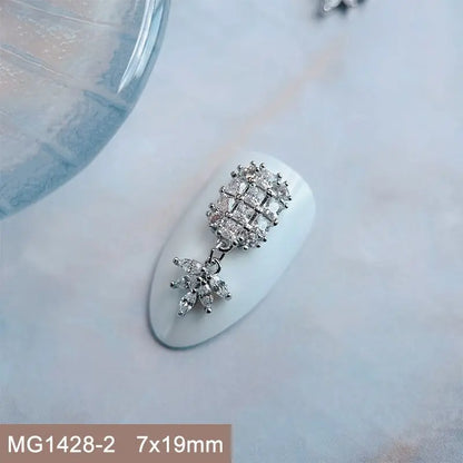 Summer Fruit Zircon Nail Charms 10pc
