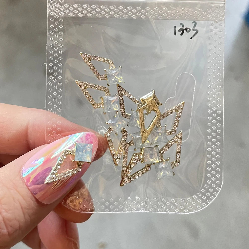 Crystal Alloy French Court Nail Charms