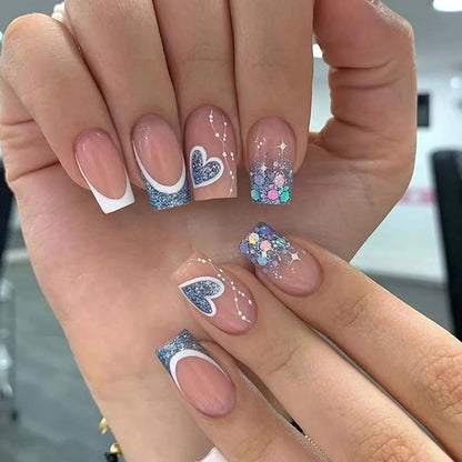 French Gradient Love Press-On Nails