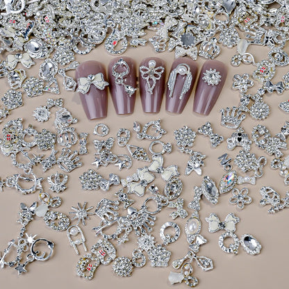 Mixed Crystal Rhinestone Nail Charms 50pc