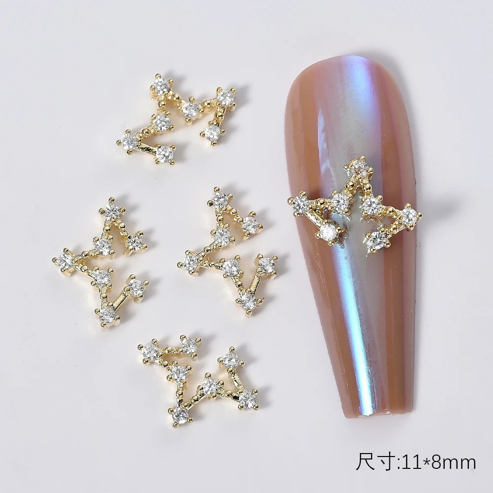 Zircon Pearl Luxury Nail Charms