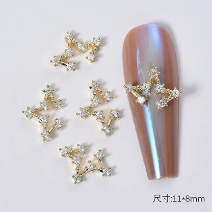 Zircon Pearl Luxury Nail Charms