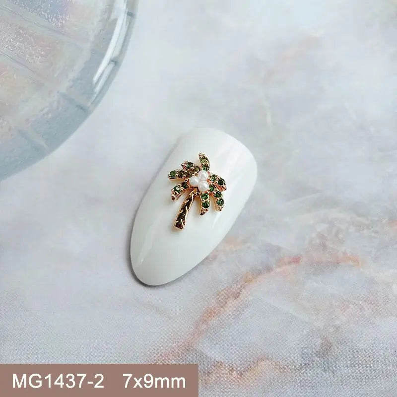 Summer Fruit Zircon Nail Charms 10pc