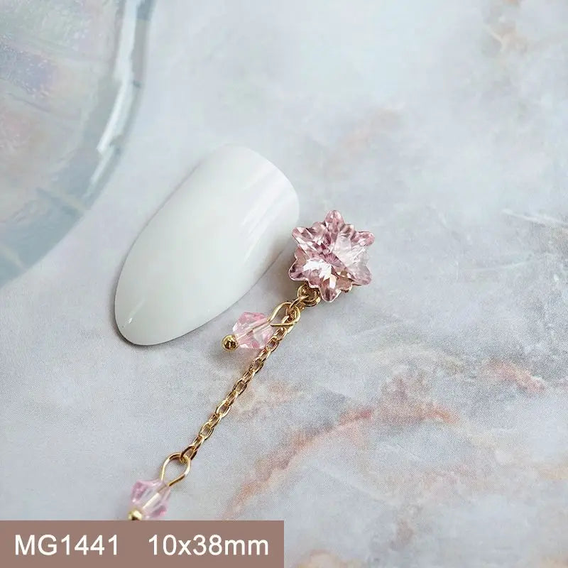 Summer Fruit Zircon Nail Charms 10pc