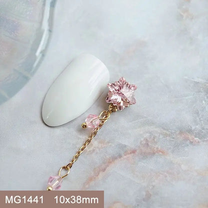 Summer Fruit Zircon Nail Charms 10pc