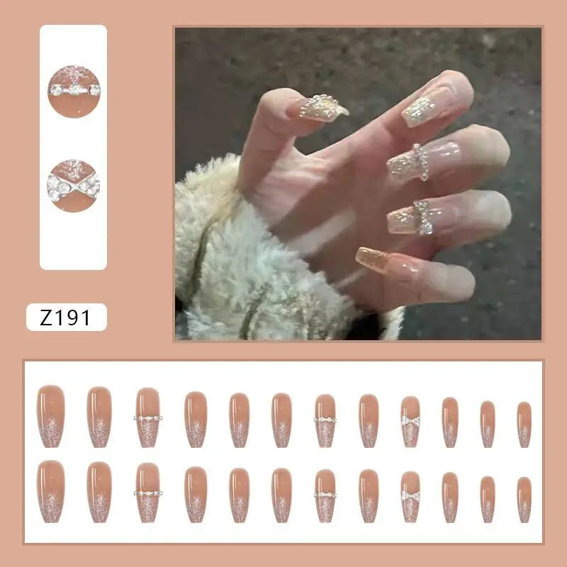 French Ballet Long Press-On Nails