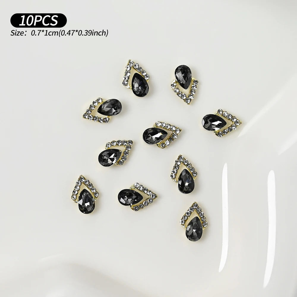 Zircon Pearl Luxury Nail Charms