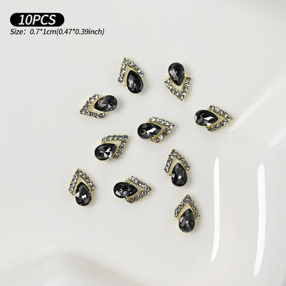 Zircon Pearl Luxury Nail Charms