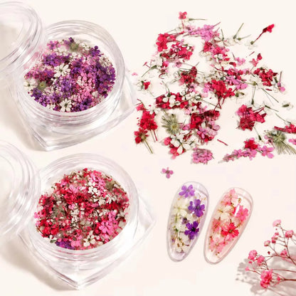 Spring Floral Leaf Nail Charm Box