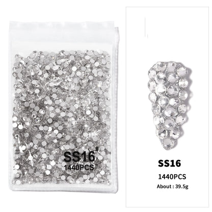Crystal AB Rhinestone Nail Art Kit 12 Grid