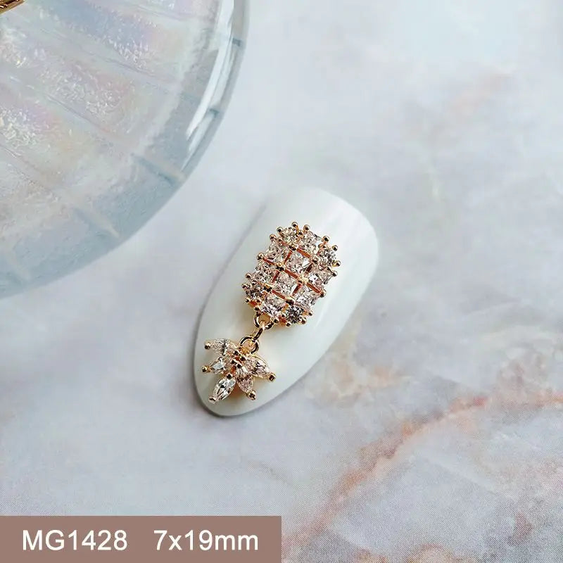 Summer Fruit Zircon Nail Charms 10pc