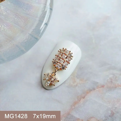 Summer Fruit Zircon Nail Charms 10pc