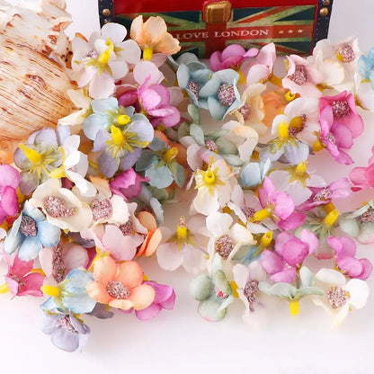 Mini Silk Rose Heads Decor 50pc