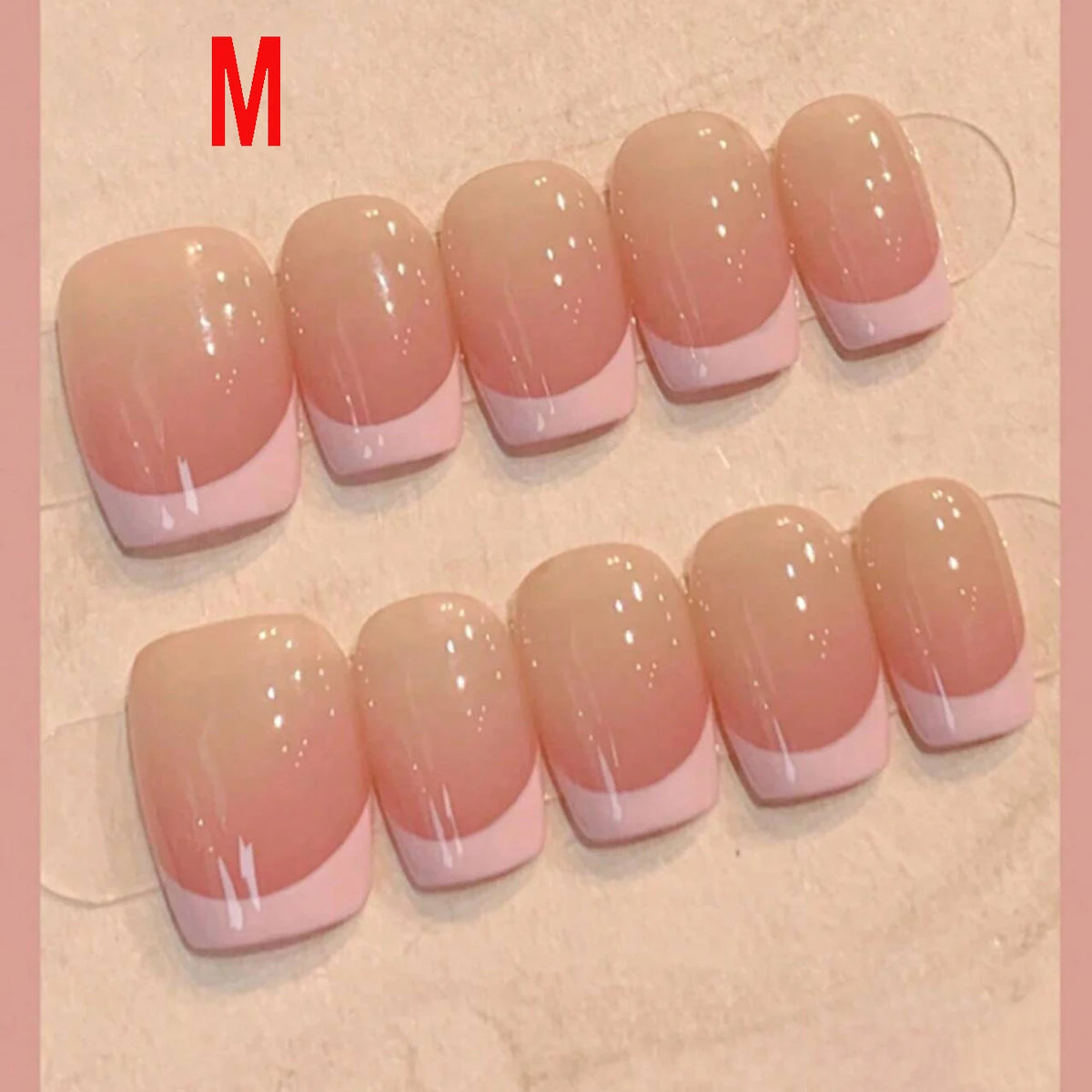Black Bowknot Short Press-On Nails