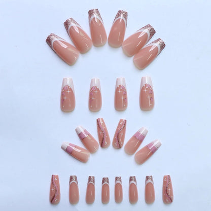 French Gradient Love Press-On Nails