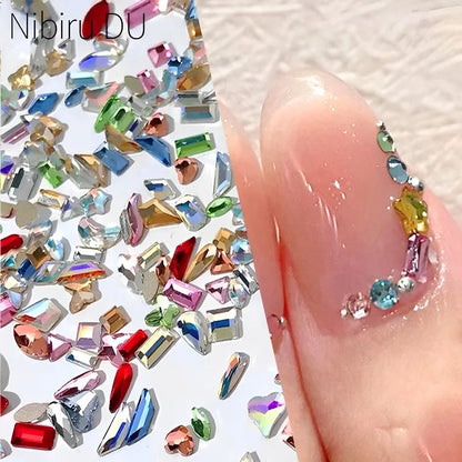 Acrylic Flatback Rhinestone Nail Decorations