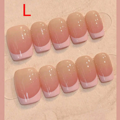 Black Bowknot Short Press-On Nails