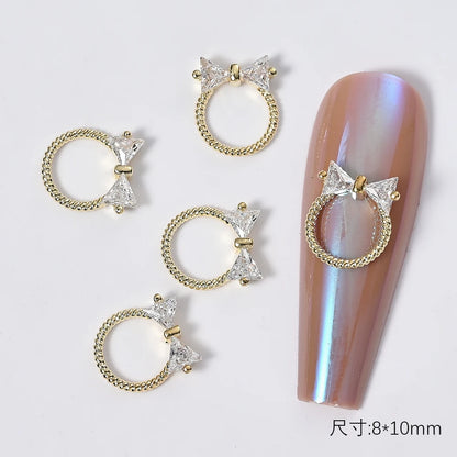 Zircon Pearl Luxury Nail Charms