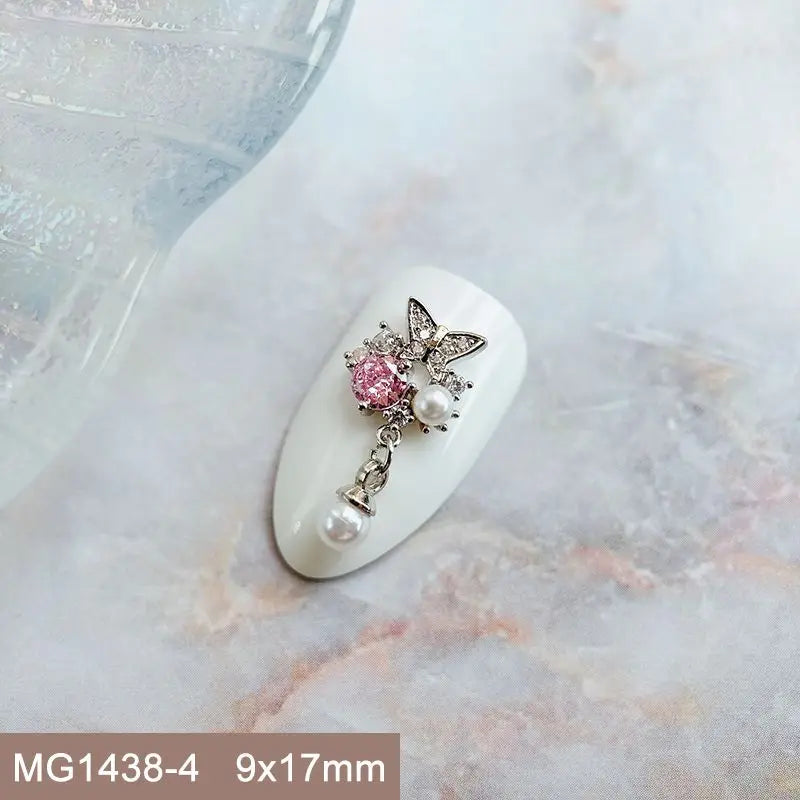 Summer Fruit Zircon Nail Charms 10pc
