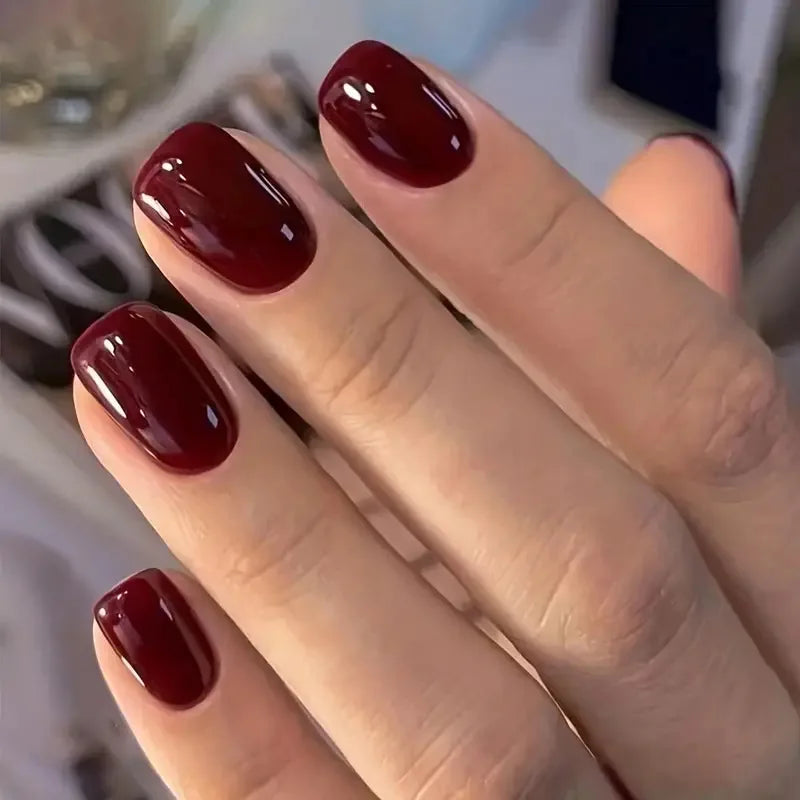 Pink Gradient Oval Press-On Nails