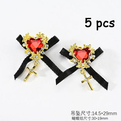 Zircon Pearl Luxury Nail Charms