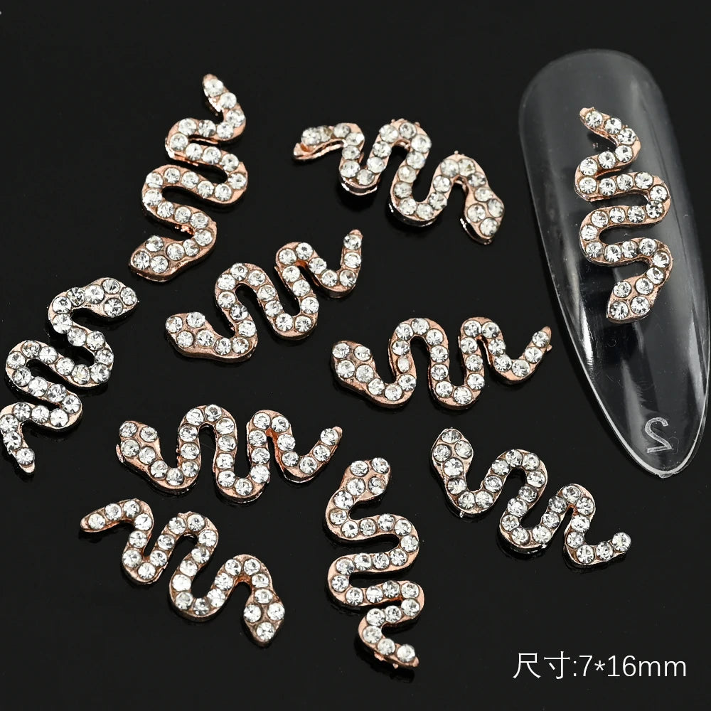 Crystal Alloy French Court Nail Charms